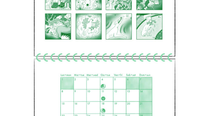 Il nuovo calendario a fumetti di Carol Rollo è su PdB